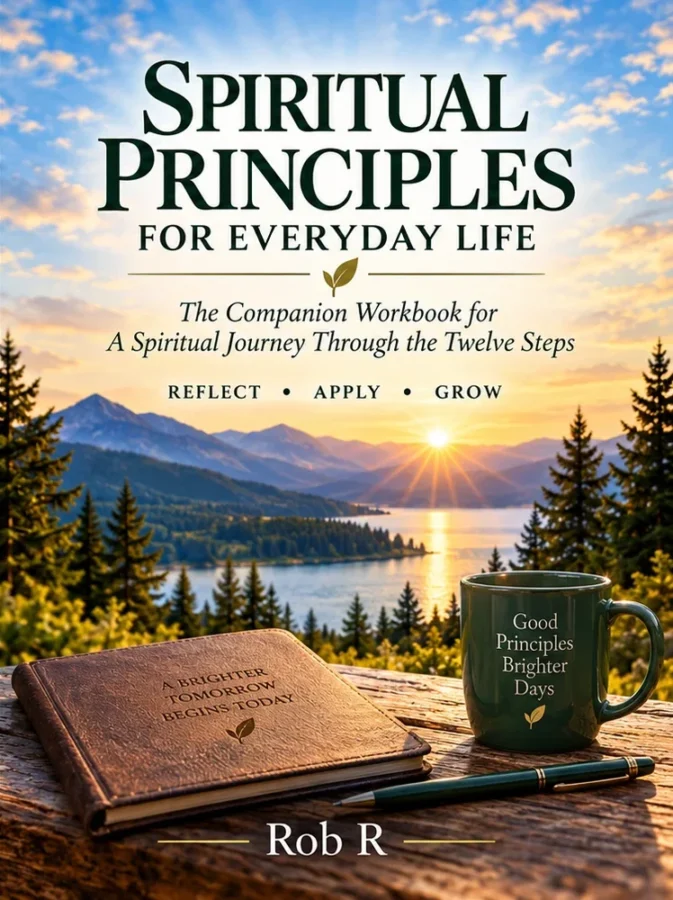 Front cover of Spiritual Principles for Everyday Life: The Companion Workbook for A Spiritual Journey Through the Twelve Steps by Rob R